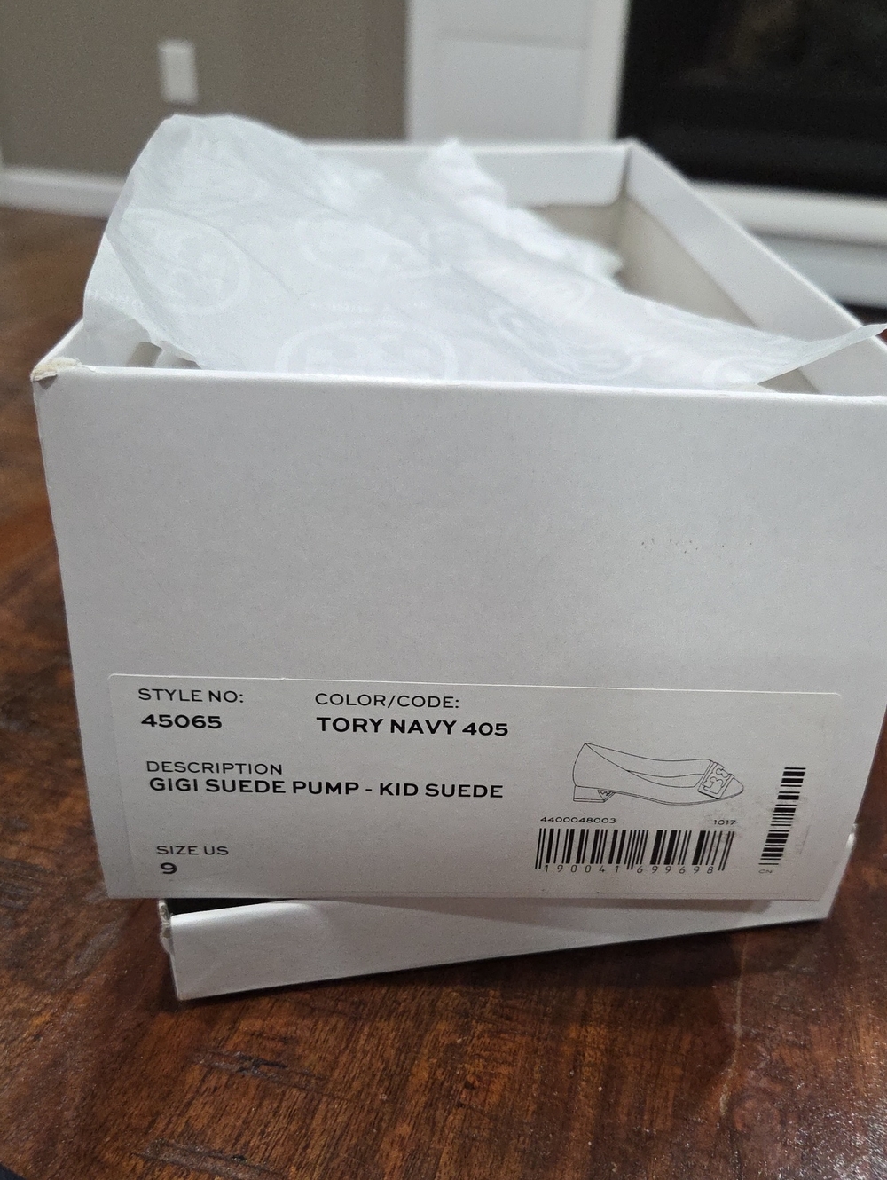Tory Burch NIB Navy Suede GIGI Pump - Picture 2 of 10